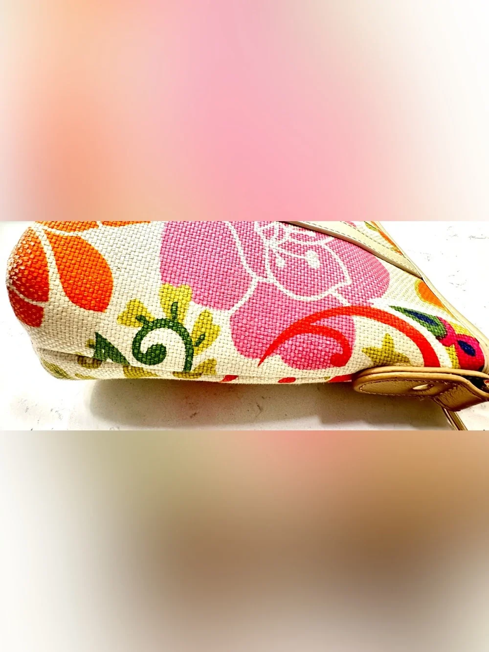 Spartina 449 Carson Cottage Dixie Hobo Floral Multicolor Handbag